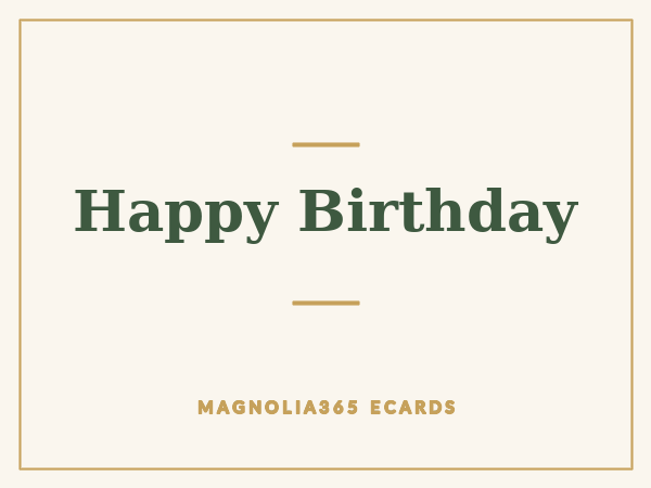 Happy Birthday