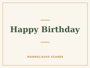 Happy Birthday