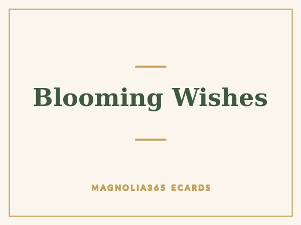 Blooming Wishes