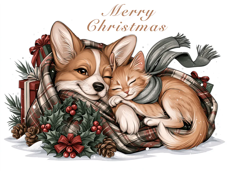 Curled Up for Christmas