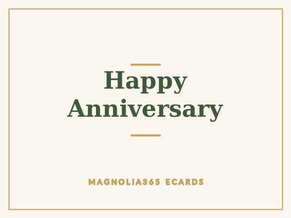 Happy Anniversary