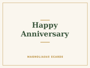 Happy Anniversary