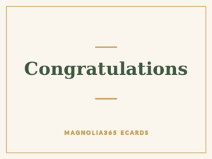 Congratulations