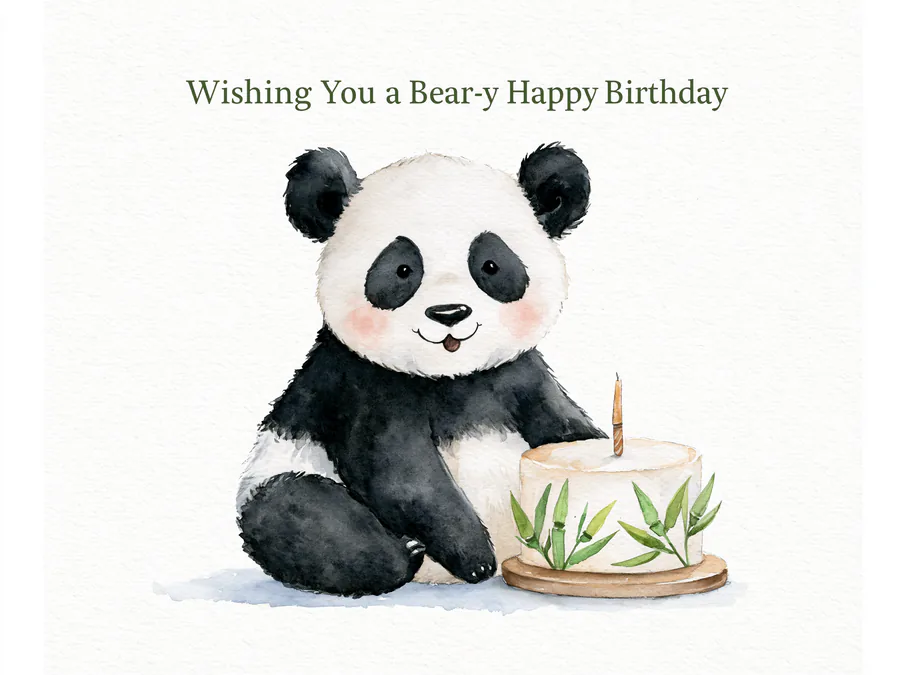 Panda's Bamboo Birthday