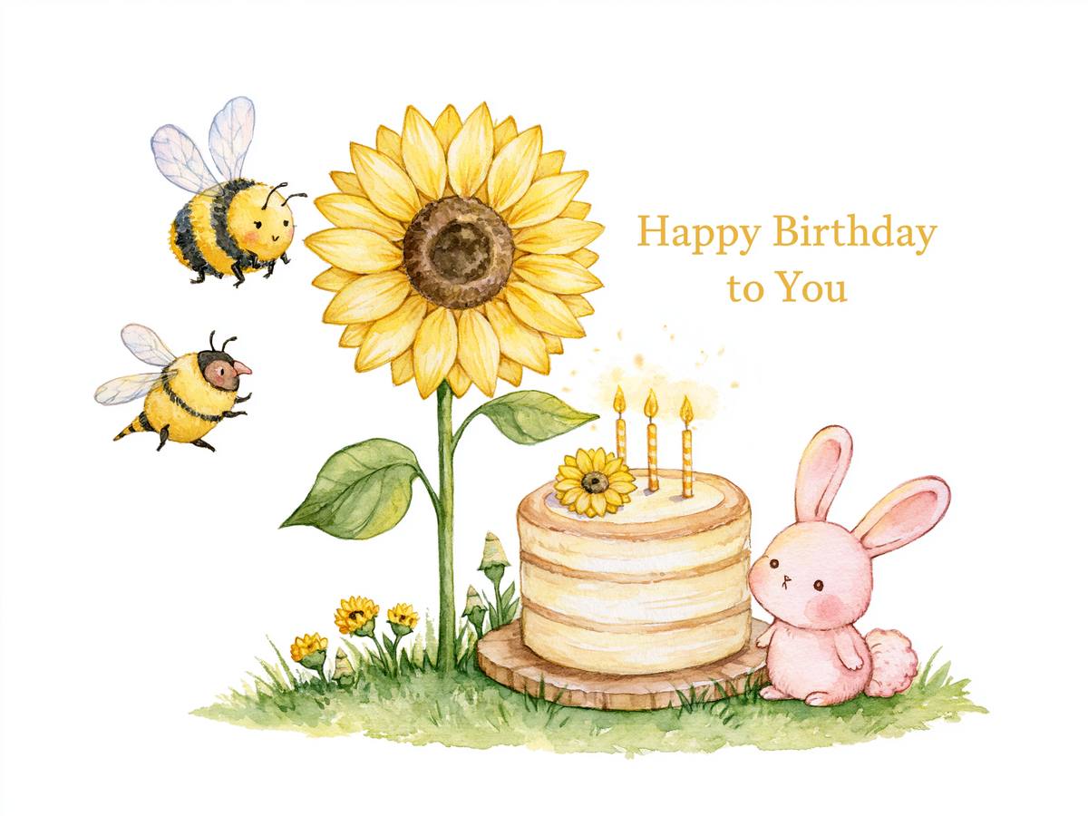 Sunflower Birthday Garden