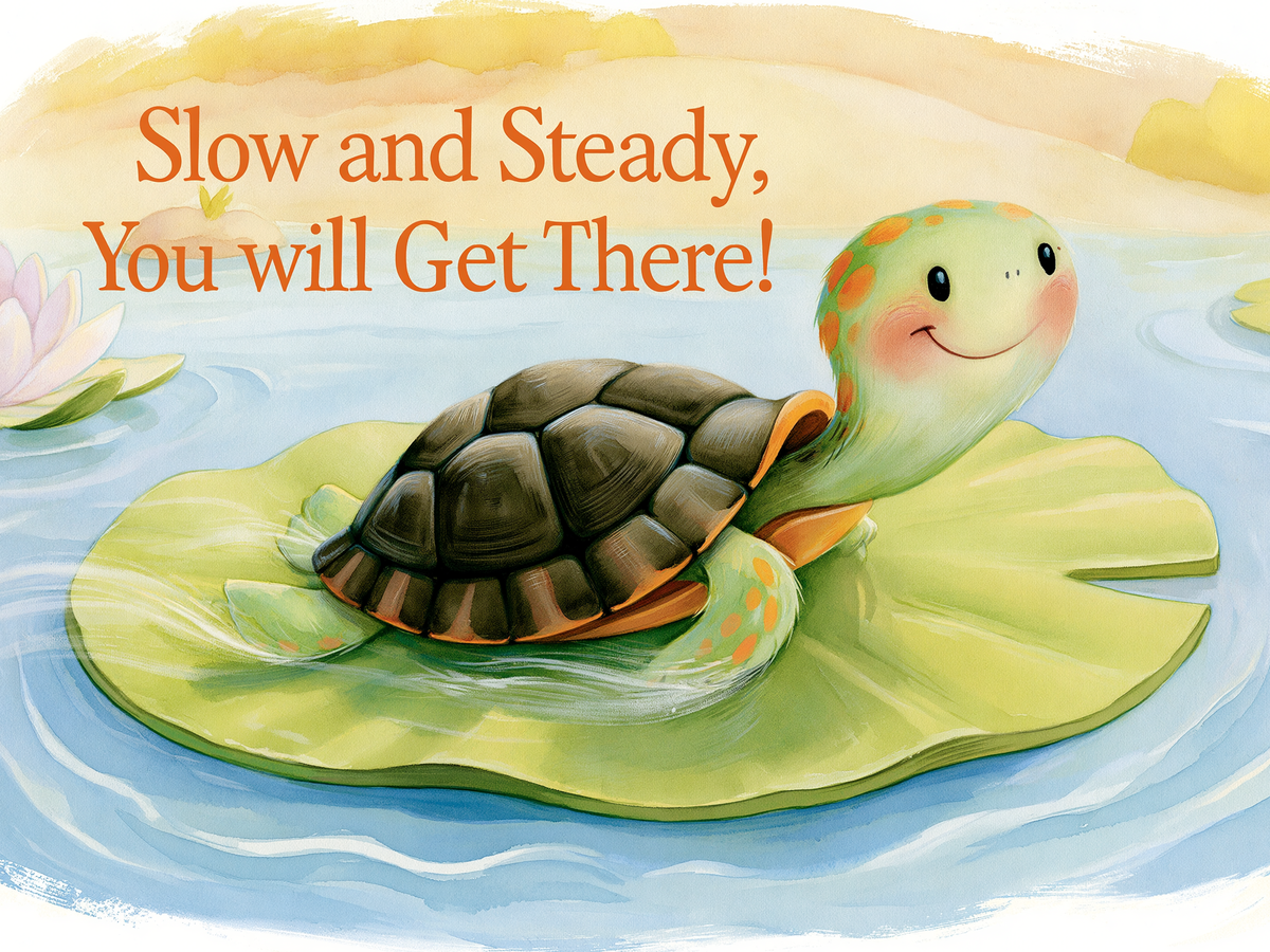 Slow and Steady, You Will Get There