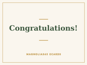 Congratulations!