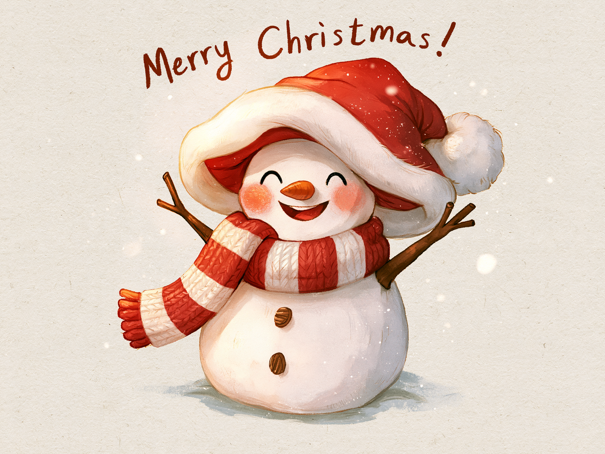 Cheerful Snowman