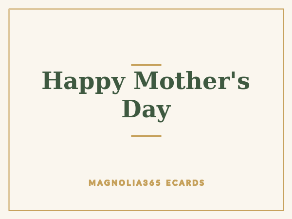 Happy Mother's Day