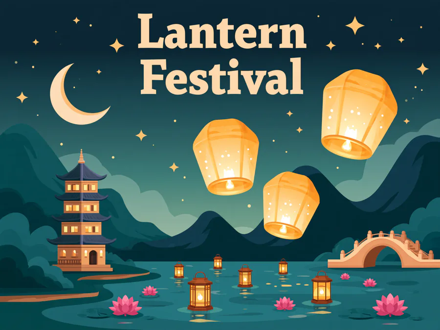 Three Lanterns Rising