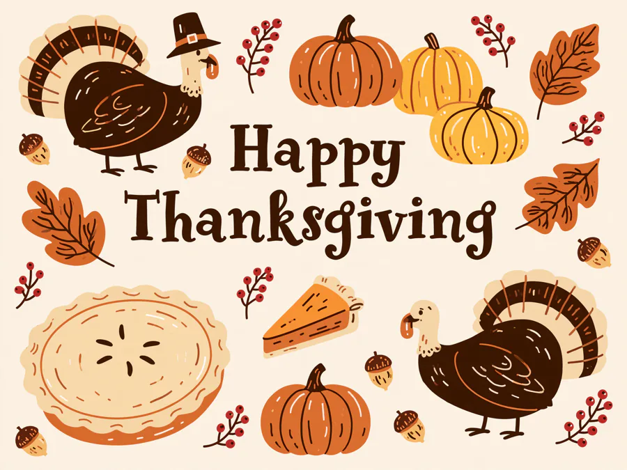Turkeys and Pumpkin Pie
