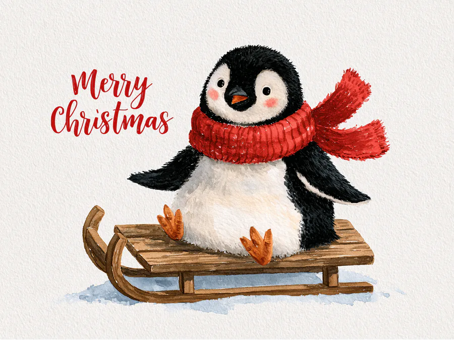 Merry Christmas Penguin