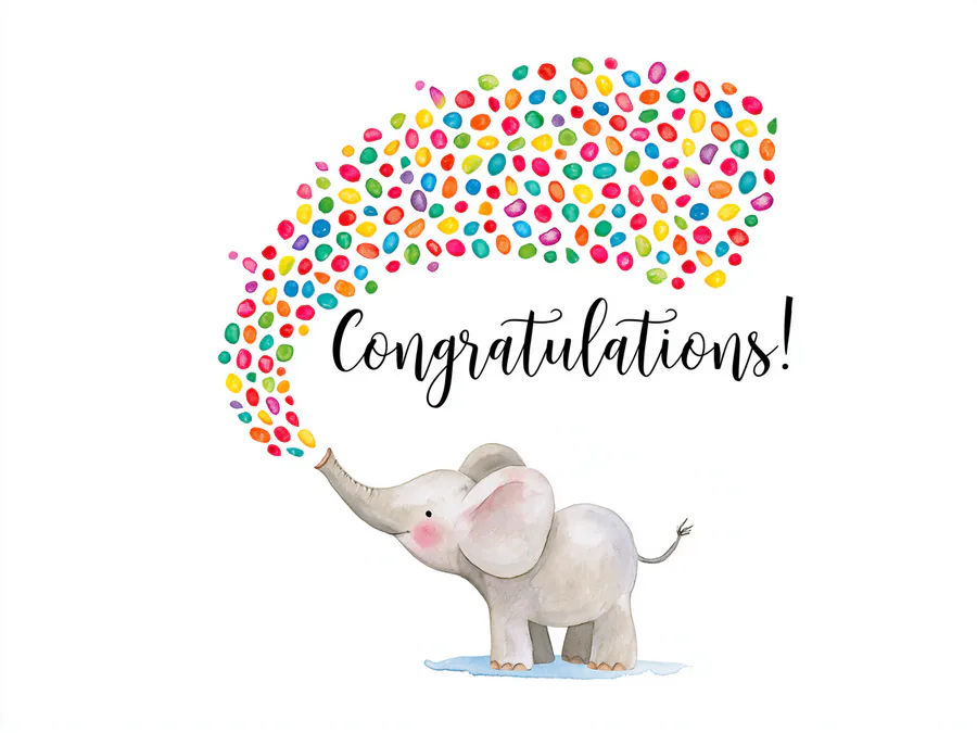 Confetti Elephant