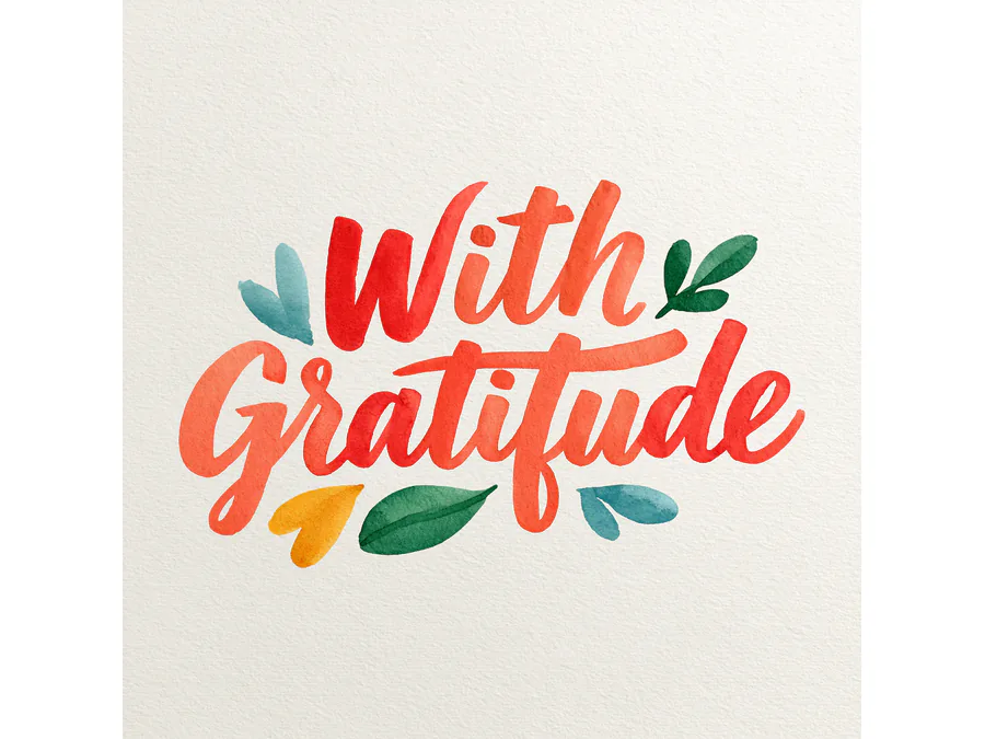 With Gratitude