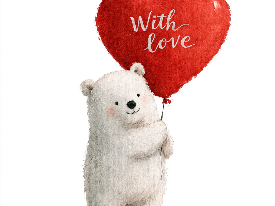With Love Polar Bear
