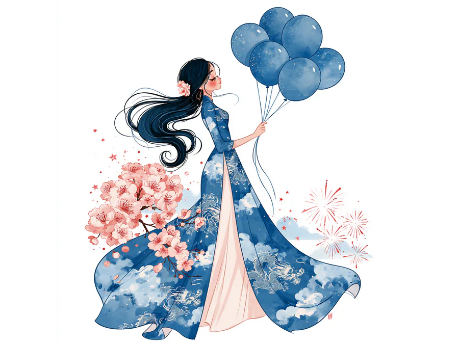 Indigo and Blossom