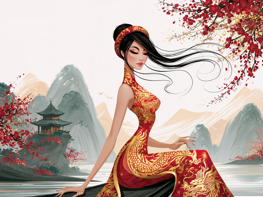 Golden Dragon Áo Dài