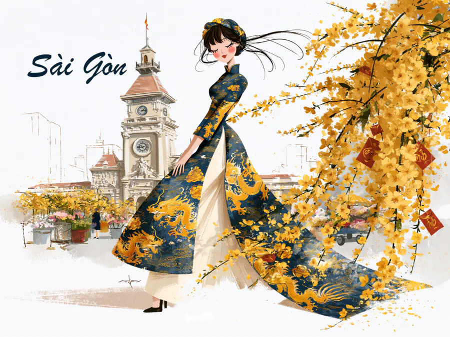 Mai Blossoms at the Clocktower
